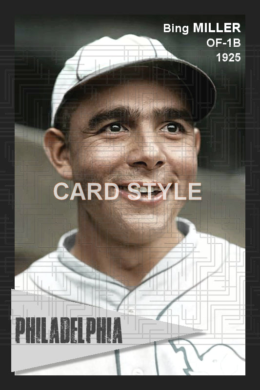 Bing Miller - 1925 Philadelphia Athletics - choose a size & style