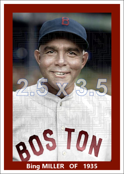 Bing Miller - 1935 Boston Red Sox - choose a size & style