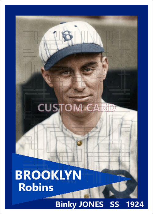 Binky Jones - 1924 Brooklyn Robins - choose a size & style