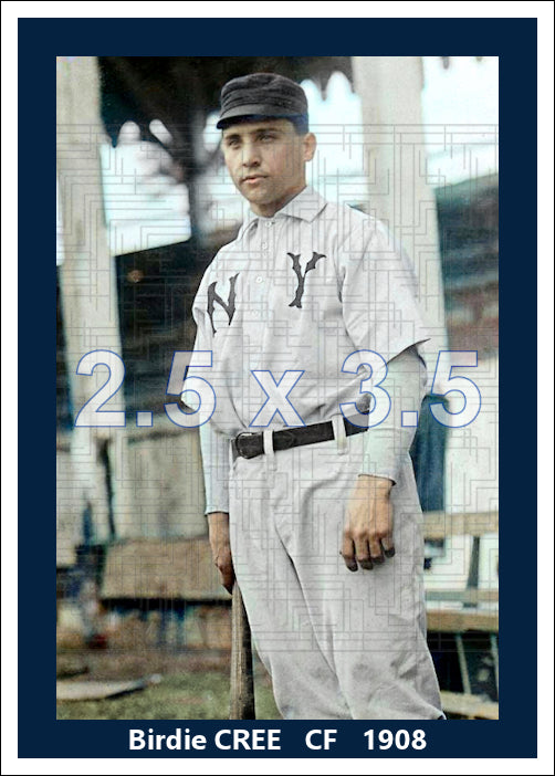 Birdie Cree - 1908 New York Highlanders - choose a size & style