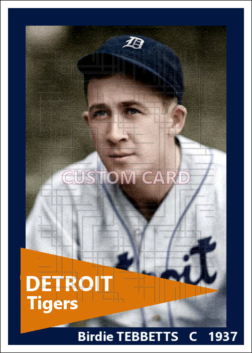 Birdie Tebbetts - 1937 Detroit Tigers - choose a size & style