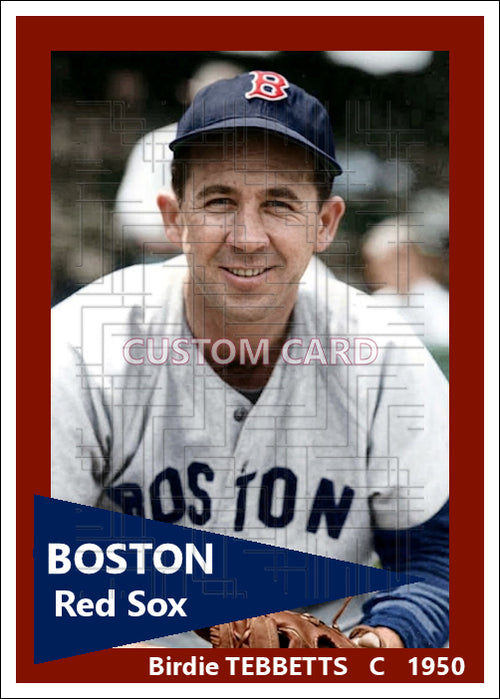 Birdie Tebbetts - 1950 Boston Red Sox - choose a size & style