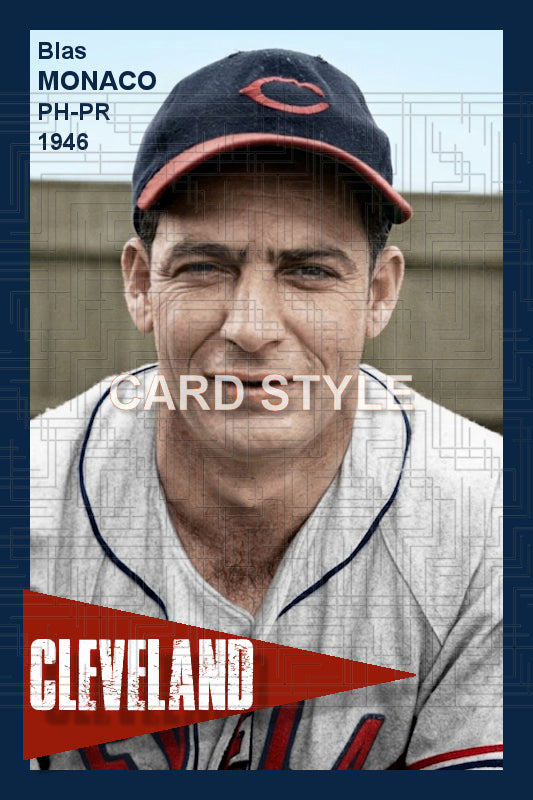Blas Monaco - 1946 Cleveland Indians - choose a size & style