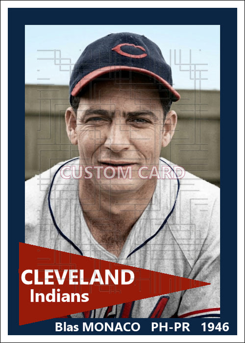 Blas Monaco - 1946 Cleveland Indians - choose a size & style