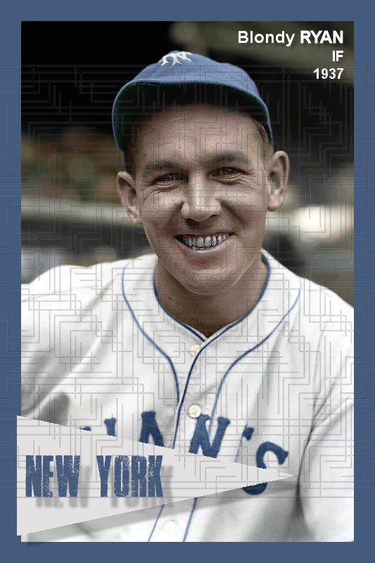 Blondy Ryan - 1937 New York Giants - choose a size & style