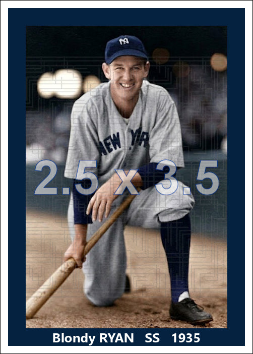 Blondy Ryan - 1935 New York Yankees - choose a size & style
