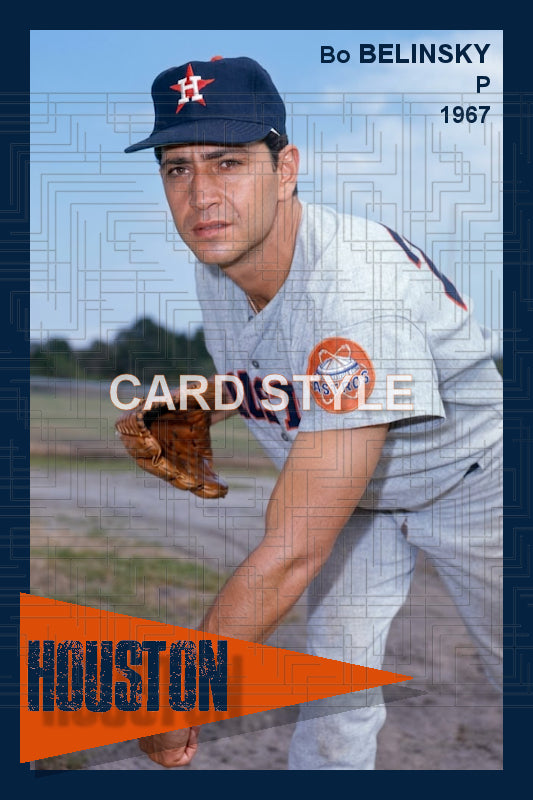 Bo Belinsky - 1967 Houston Astros - choose a size & style