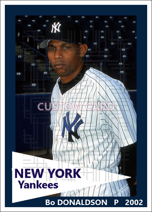 Bo Donaldson - 2002 New York Yankees - choose a size & style