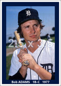 Bob Adams - 1977 Detroit Tigers - choose a size & style