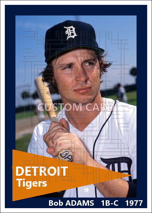 Bob Adams - 1977 Detroit Tigers - choose a size & style
