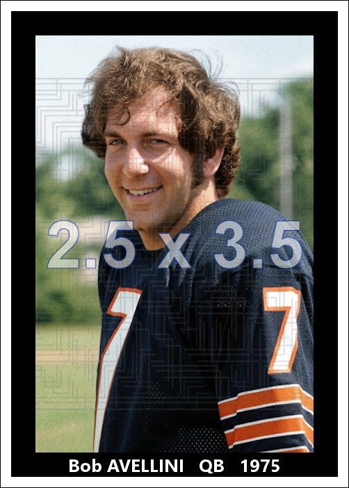 Bob Avellini - 1975 Chicago Bears - choose a size & style