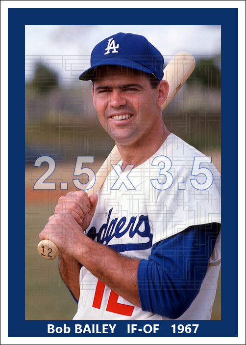 Bob Bailey - 1967 Los Angeles Dodgers - choose a size & style