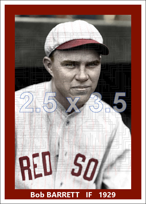 Bob Barrett - 1929 Boston Red Sox - choose a size & style