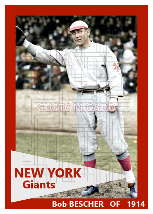 Bob Bescher - 1914 New York Giants - choose a size & style