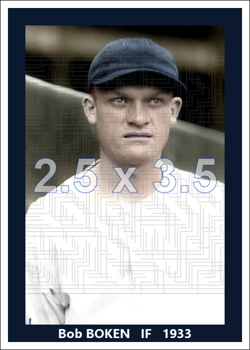 Bob Boken - 1933 Washington Senators - choose a size & style