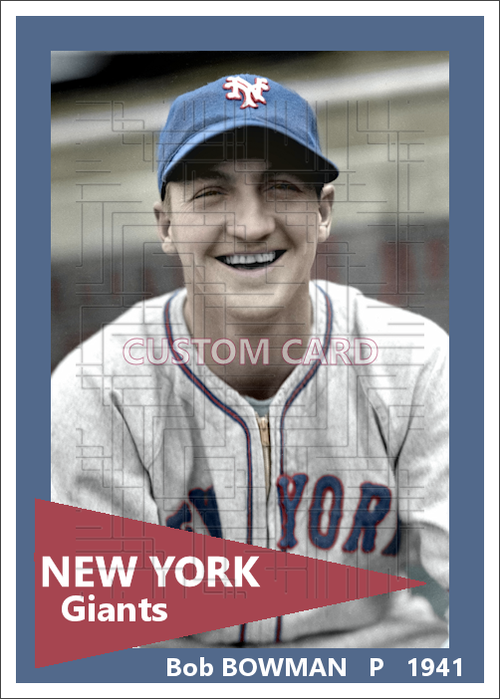 Bob Bowman - 1941 New York Giants - choose a size & style