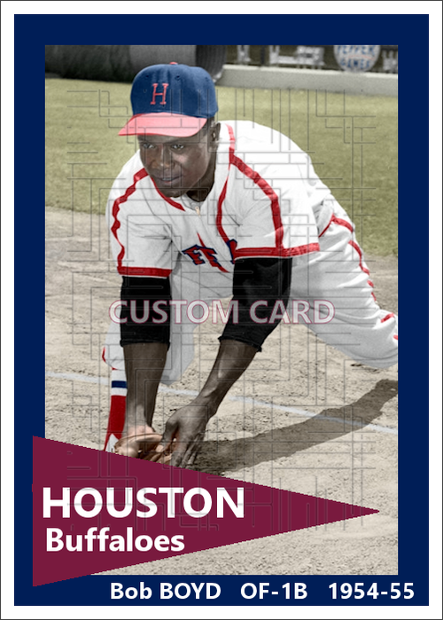 Bob Boyd - 1954-55 Houston Buffaloes - choose a size & style
