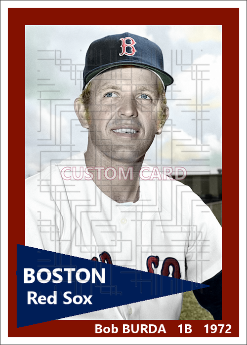 Bob Burda - 1972 Boston Red Sox - choose a size & style)