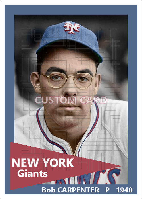 Bob Carpenter - 1940 New York Giants - choose a size & style