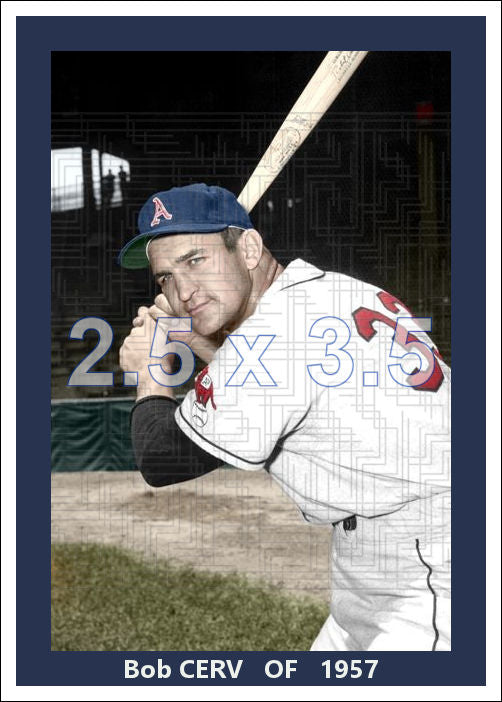 Bob Cerv - 1957 Kansas City Athletics - choose a size & style