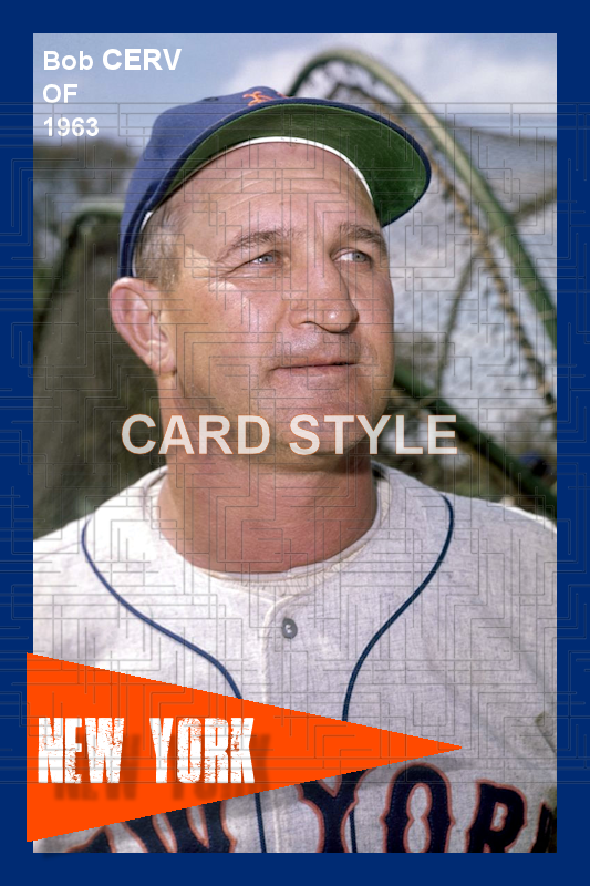Bob Cerv - 1963 New York Mets spring training - choose a size & style