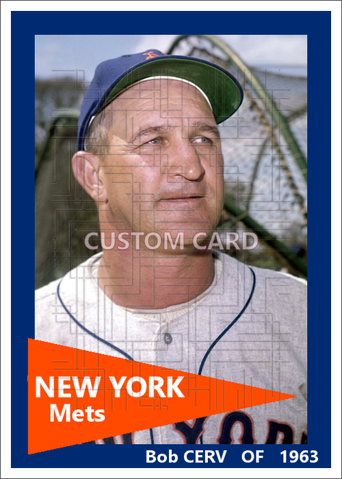 Bob Cerv - 1963 New York Mets spring training - choose a size & style