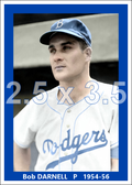 Bob Darnell - 1954-56 Brooklyn Dodgers - choose a size & style