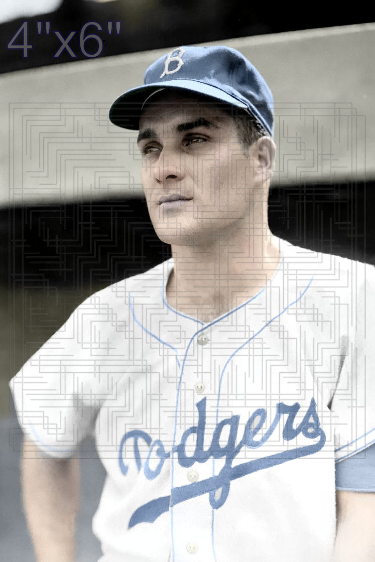 Bob Darnell - 1954-56 Brooklyn Dodgers - choose a size & style