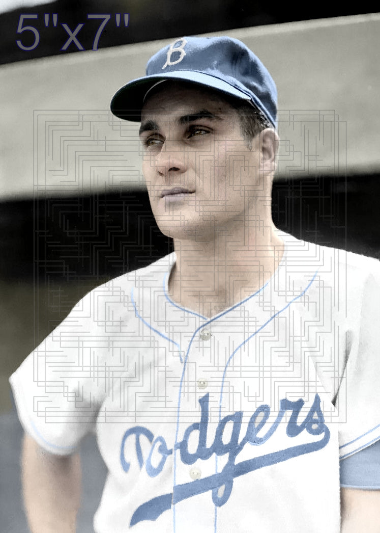 Bob Darnell - 1954-56 Brooklyn Dodgers - choose a size & style