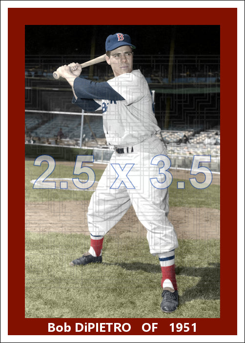 Bob DiPietro - 1951 Boston Red Sox - choose a size & style