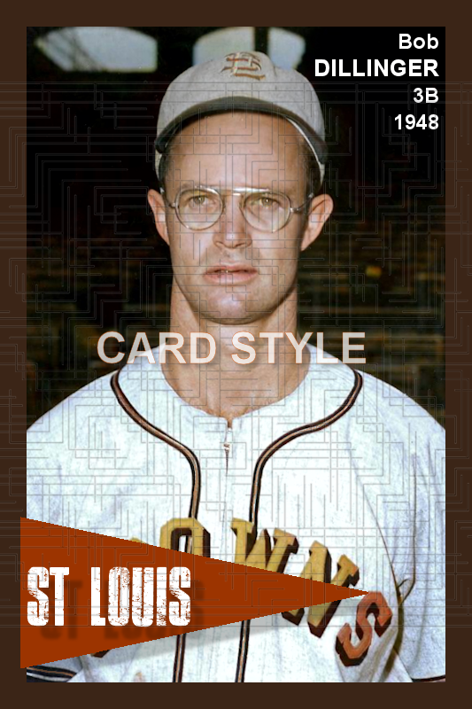 Bob Dillinger - 1948 St. Louis Browns - choose a size & style