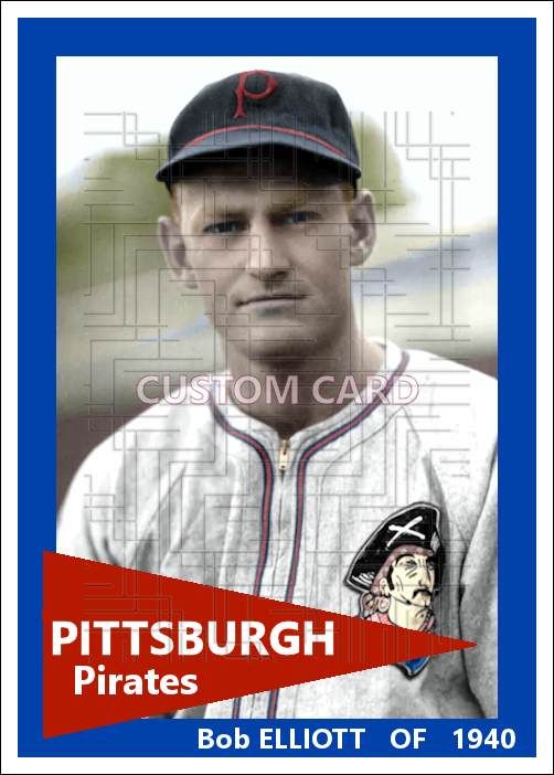 Bob Elliott - 1940 Pittsburgh Pirates - choose a size & style