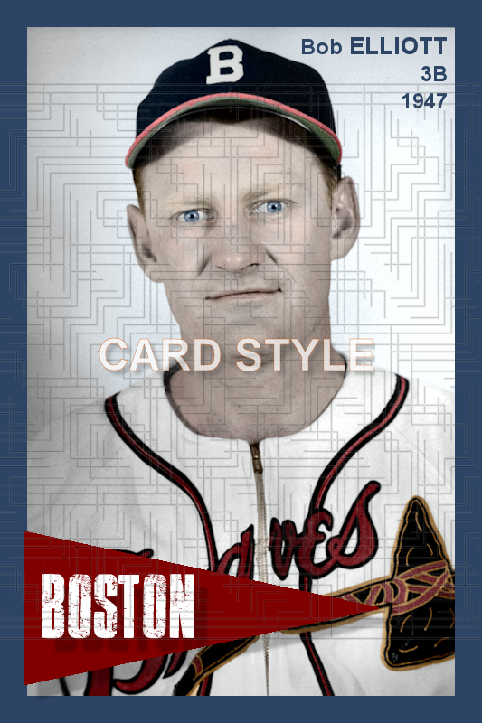 Bob Elliott - 1947 Boston Braves - choose a size & style
