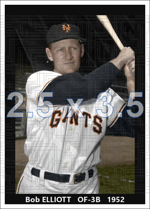 Bob Elliott - 1952 New York Giants - choose a size & style
