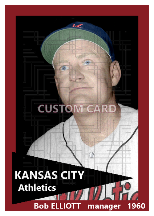 Bob Elliott - 1960 Kansas City Athletics - choose a size & style