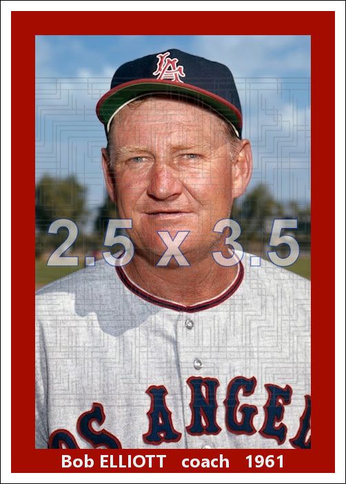Bob Elliott - 1961 Los Angeles Angels - choose a size & style
