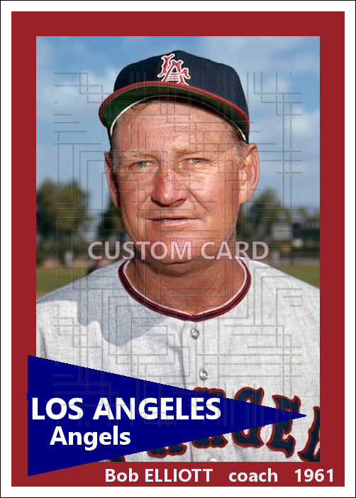 Bob Elliott - 1961 Los Angeles Angels - choose a size & style