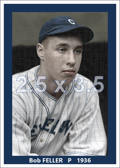 Bob Feller - 1936 Cleveland Indians - choose a size & style