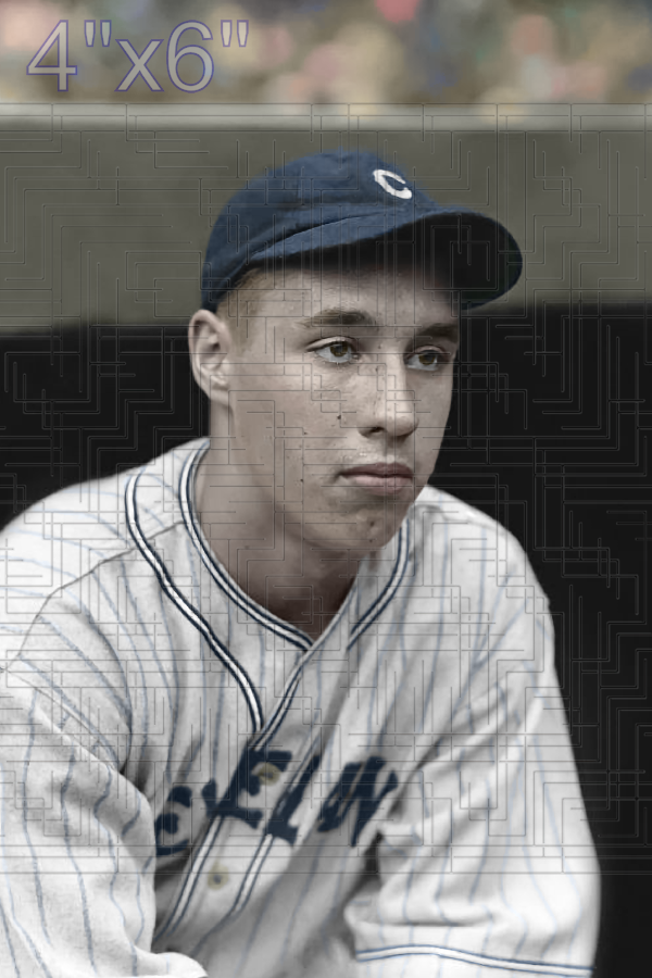 Bob Feller - 1936 Cleveland Indians - choose a size & style