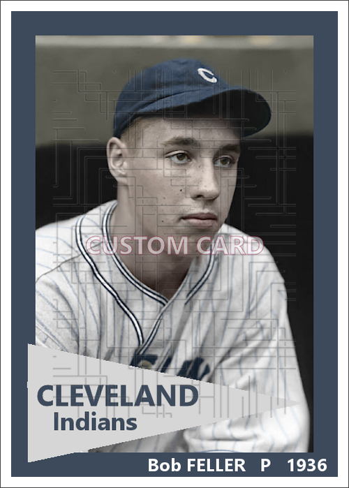 Bob Feller - 1936 Cleveland Indians - choose a size & style