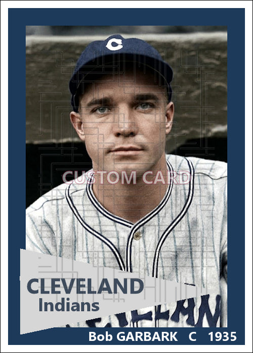 Bob Garbark - 1935 Cleveland Indians - choose a size & style