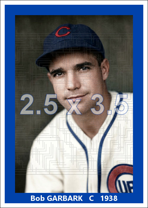 Bob Garbark - 1938 Chicago Cubs - choose a size & style