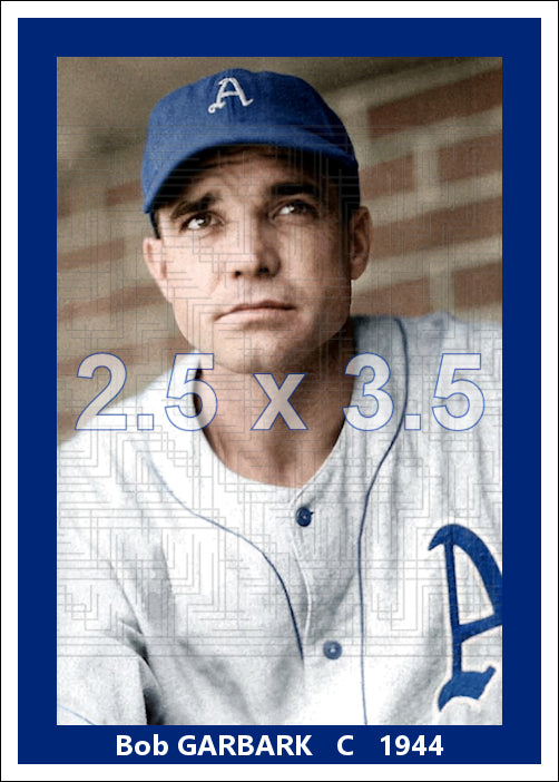 Bob Garbark - 1944 Philadelphia Athletics - choose a size & style