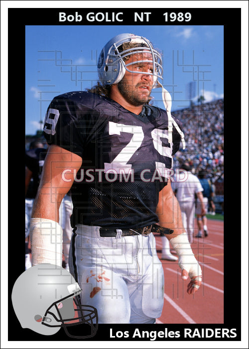 Bob Golic - 1989 Los Angeles Raiders - choose a size & style