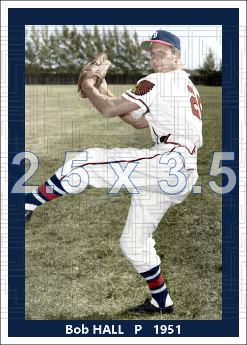 Bob Hall - 1951 Boston Braves - choose a size & style