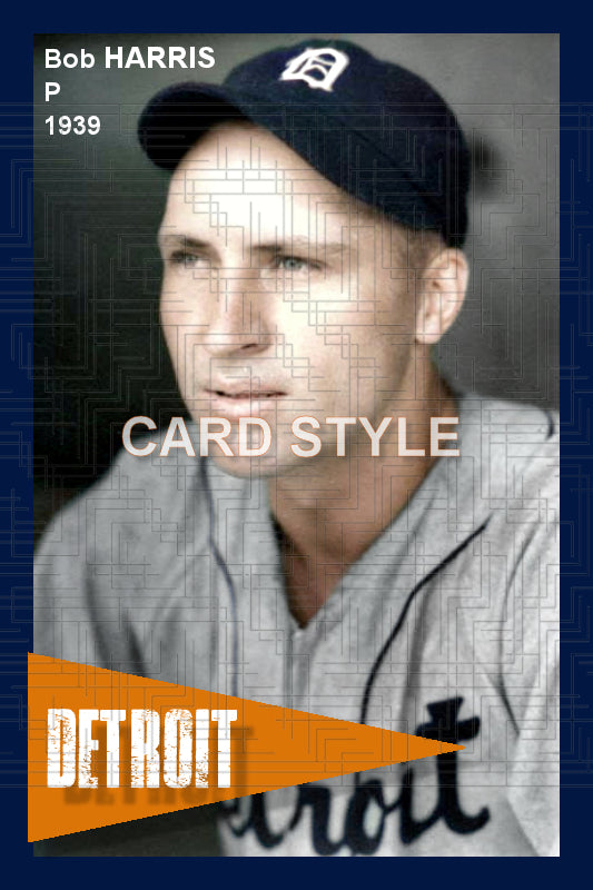 Bob Harris - 1939 Detroit Tigers - choose a size & style