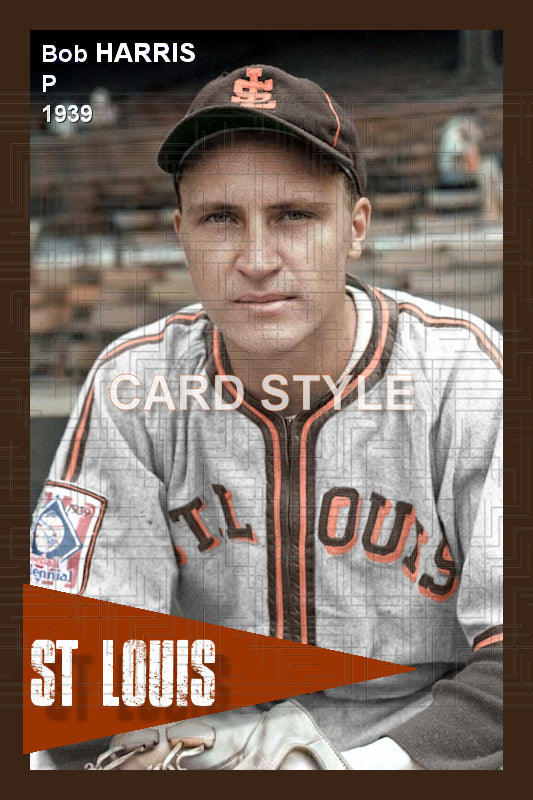 Bob Harris - 1939 St. Louis Browns - choose a size & style