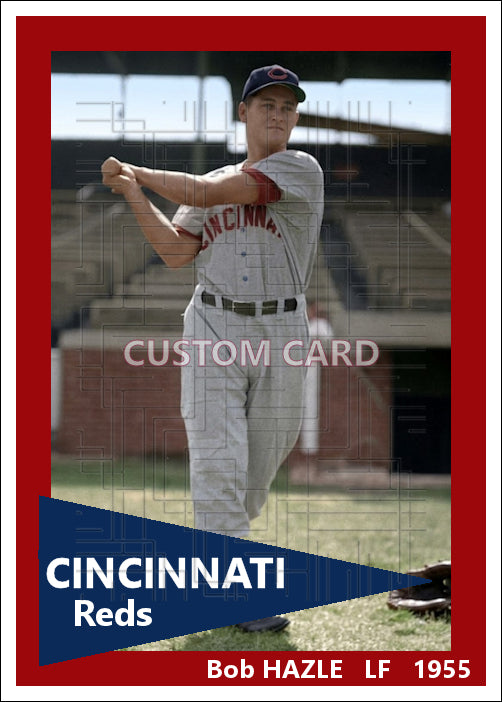 Bob Hazle - 1955 Cincinnati Reds - choose a size & style