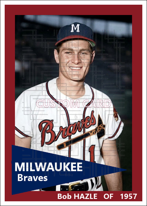 Bob Hazle - 1957 Milwaukee Braves - choose a size & style