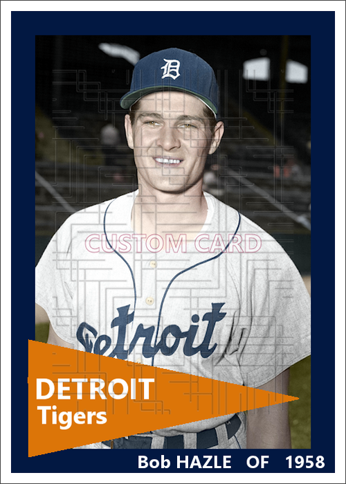 Bob Hazle - 1958 Detroit Tigers - choose a size & style